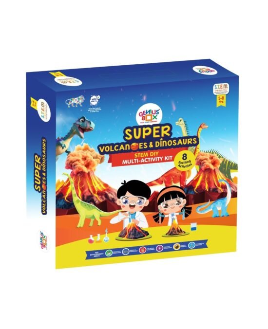 Genius Box Super Volcanoes and Dinosaurs