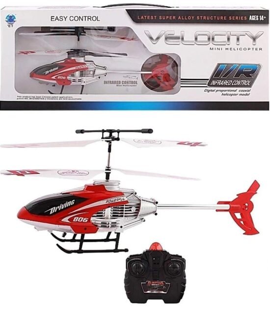 Toy track R/c Flying Velocity Helicopter Toy With 'Unbreakable