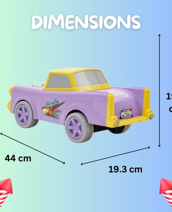 Toys Treasure Friction Powered Toy Vintage Impala Car for Kids |