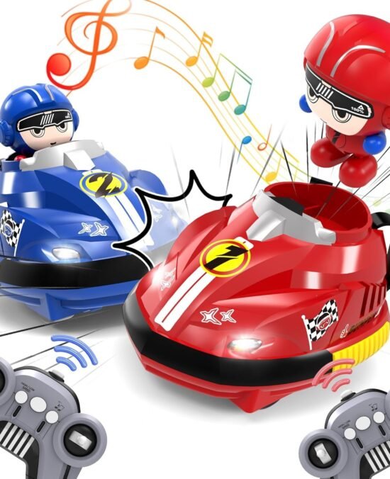 Go kart Remote Control Bumper Cars for Kids with Ejectable Driver