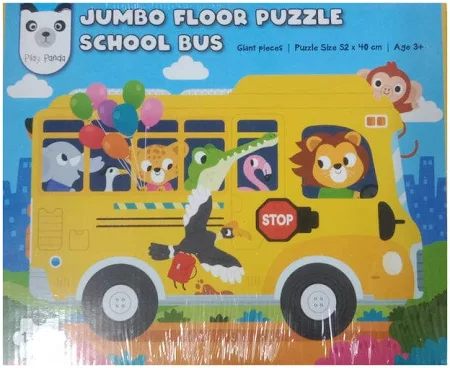 Play Panda Jumbo Floor Puzzle School Bus