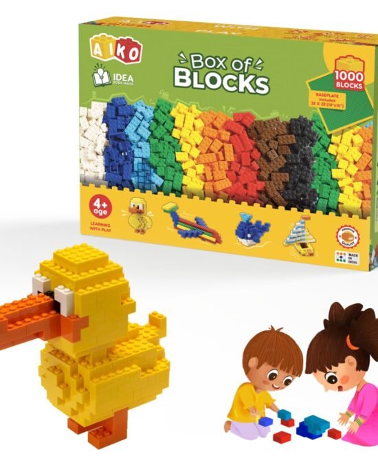 AAIKO | 1000 Piece Box of Blocks | Building Blocks for Kids 4+