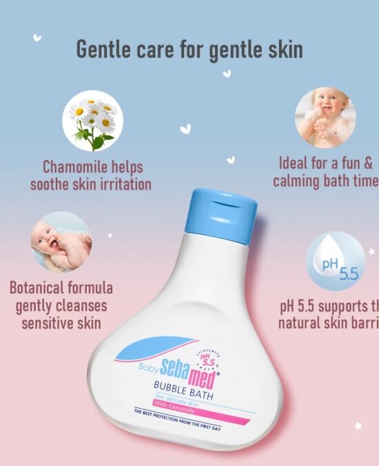 Sebamed Baby Bubble Bath|pH 5.5|With Chamomile|No Tears |200 ml